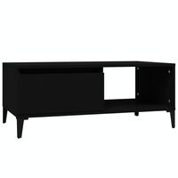 vidaXL Couchtisch Schwarz 90x50x36,5 cm Holzwerkstoff