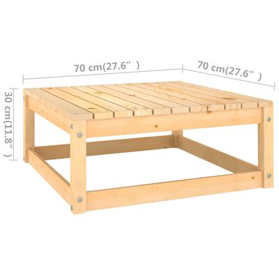 vidaXL 13-tlg. Garten-Lounge-Set mit Kissen Massivholz Kiefer