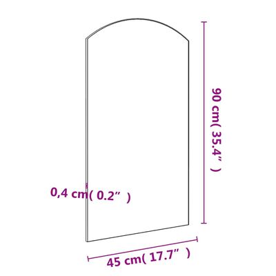 vidaXL Spiegel 90x45 cm Glas