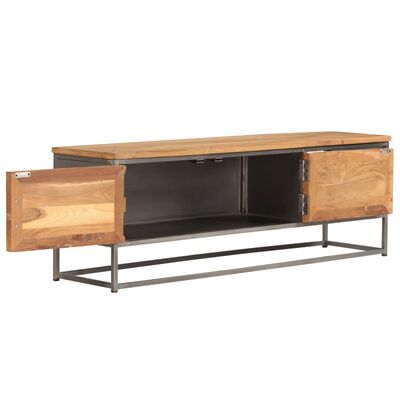 vidaXL TV-Schrank Recyceltes Teakholz und Stahl 120x30x40 cm