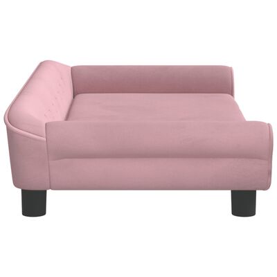 vidaXL Hundebett Rosa 100x50x21 cm Samt