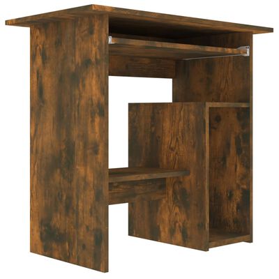 vidaXL Schreibtisch Räuchereiche 80x45x74 cm Holzwerkstoff