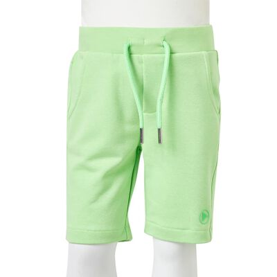 Kindershorts Fluo-Grün 116