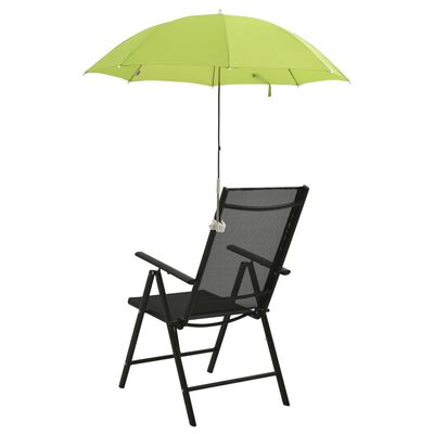 vidaXL Sonnenschirme für Campingstühle 2 Stk. Grün 105 cm