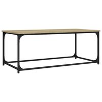 vidaXL Couchtisch Sonoma Eiche 102x50x40 cm Holzwerkstoff und Eisen