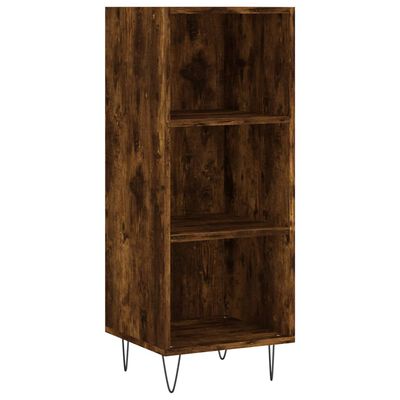 vidaXL Sideboard Räuchereiche 34,5x32,5x90 cm Holzwerkstoff