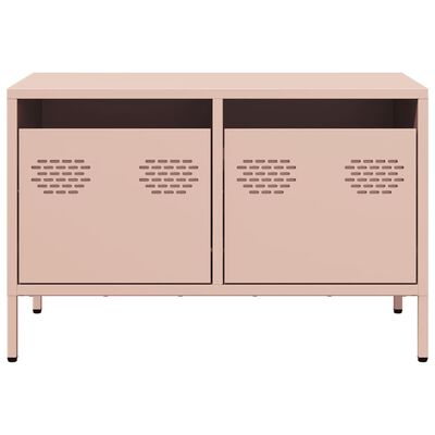 vidaXL TV-Schrank Rosa 68x39x43,5 cm Kaltgewalzter Stahl