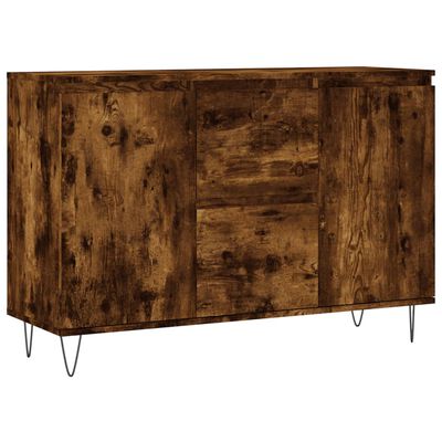 vidaXL Sideboard Räuchereiche 104x35x70 cm Holzwerkstoff