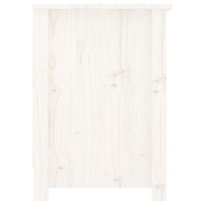 vidaXL TV-Schrank Weiß 103x36,5x52 cm Massivholz Kiefer