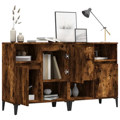 vidaXL Sideboards 2 Stk. Räuchereiche 60x35x70 cm Holzwerkstoff