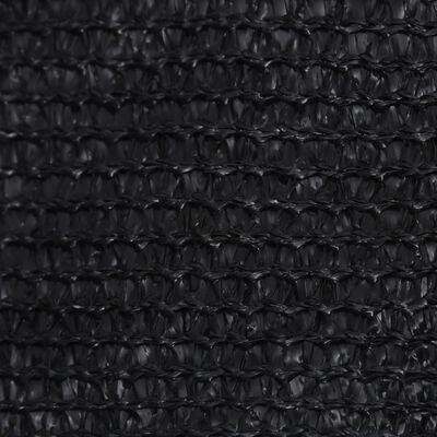 vidaXL Sonnensegel 160 g/m² Schwarz 2x2 m HDPE