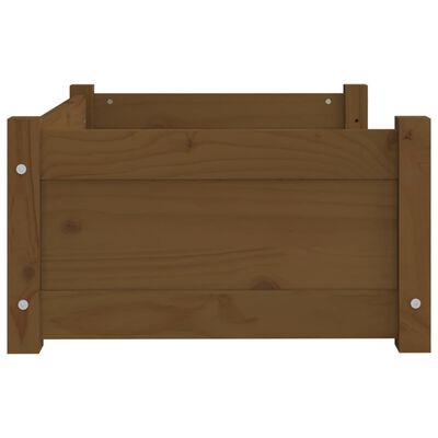 vidaXL Hundebett Honigbraun 65,5x50,5x28 cm Massivholz Kiefer