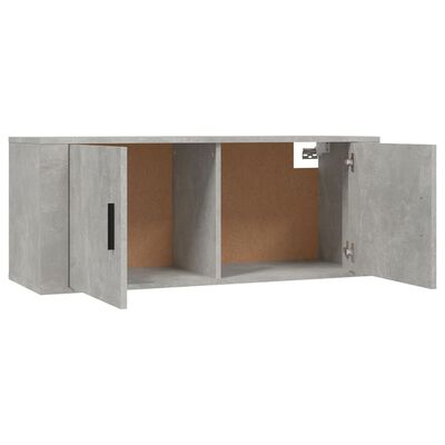 vidaXL 2-tlg. TV-Schrank-Set Betongrau Holzwerkstoff