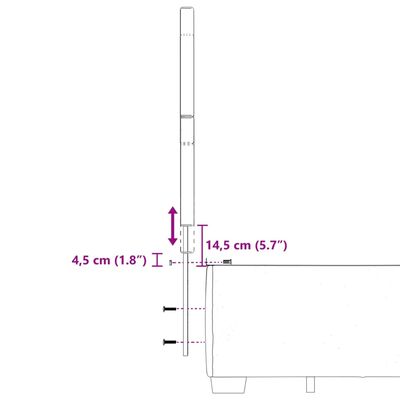 vidaXL Boxspringbett mit Matratze Dunkelgrau 120x190 cm Stoff