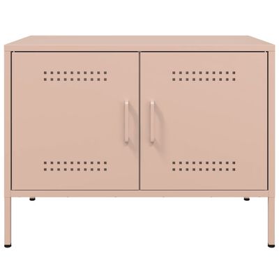 vidaXL TV-Schrank Rosa 68x39x50,5 cm Stahl