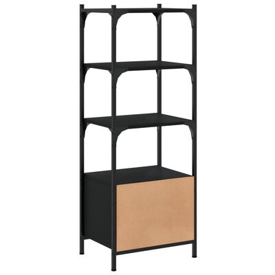 vidaXL Bücherregal 3 Fächer Schwarz 41x30x109,5 cm Holzwerkstoff