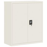 vidaXL Aktenschrank Weiß 90x40x105 cm Stahl