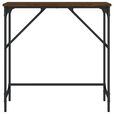 vidaXL Konsolentisch Braun Eichen-Optik 75x32x75 cm Holzwerkstoff