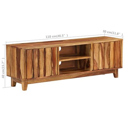 vidaXL TV-Schrank Massivholz Palisander 118x30x40 cm