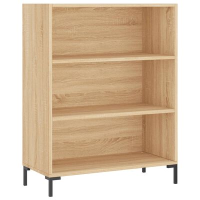 vidaXL Bücherregal Sonoma-Eiche 69,5x32,5x90 cm Holzwerkstoff