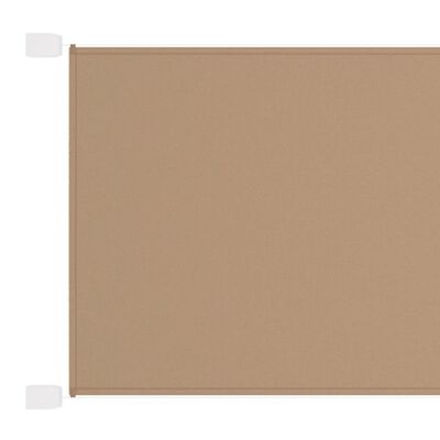 vidaXL Senkrechtmarkise Taupe 60x1200 cm Oxford-Gewebe