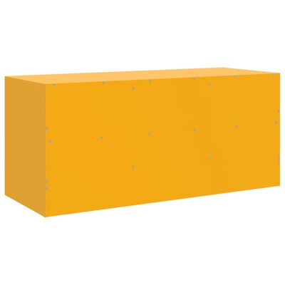 vidaXL TV-Schrank Senfgelb 99x39x44 cm Stahl