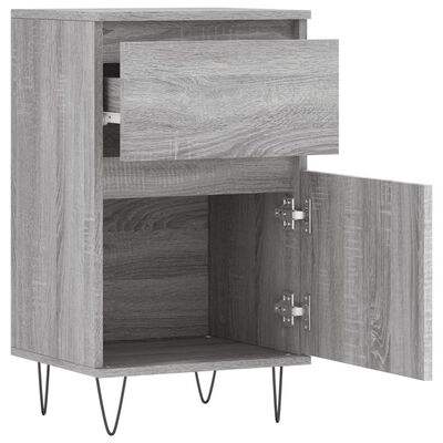 vidaXL Sideboards 2 Stk. Grau Sonoma 40x35x70 cm Holzwerkstoff