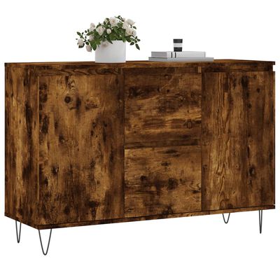 vidaXL Sideboard Räuchereiche 104x35x70 cm Holzwerkstoff