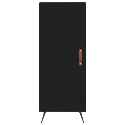 vidaXL Highboard Schwarz 34,5x34x180 cm Holzwerkstoff