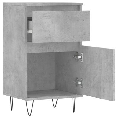 vidaXL Sideboards 2 Stk. Betongrau 40x35x70 cm Holzwerkstoff