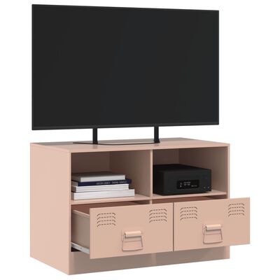 vidaXL TV-Schrank Rosa 67x39x44 cm Stahl