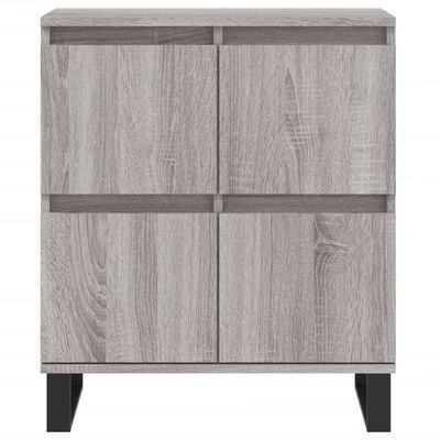 vidaXL Sideboards 3 Stk. Grau Sonoma Holzwerkstoff