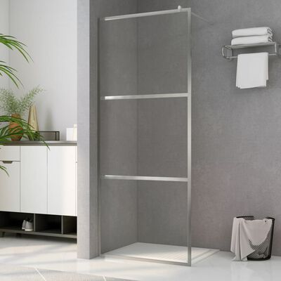 vidaXL Duschwand für Begehbare Dusche mit Klarem ESG-Glas 115x195 cm