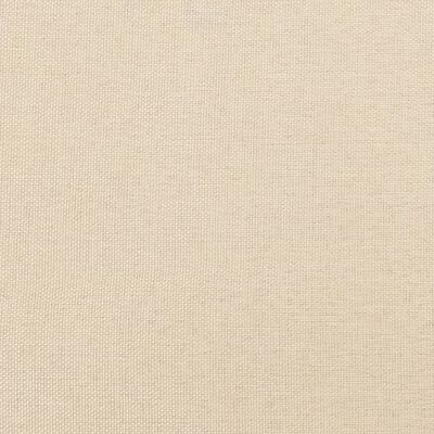 vidaXL Bettgestell ohne Matratze Creme 120x200 cm Stoff