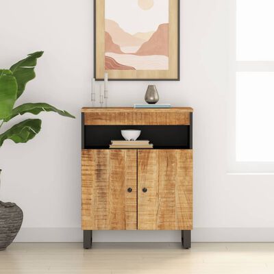 vidaXL Sideboard mit 2 Türen 60x33x75 cm Massivholz Mango