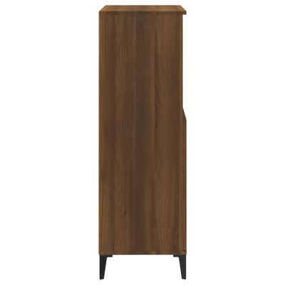 vidaXL Highboard Braun Eichen-Optik 60x36x110 cm Holzwerkstoff