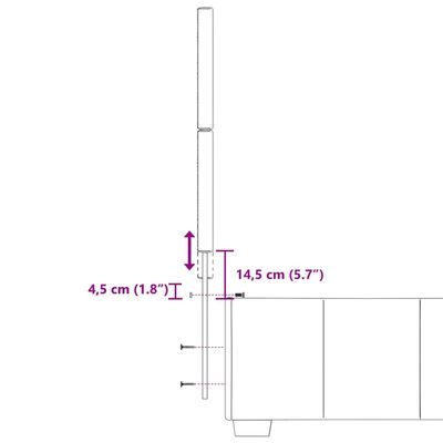 vidaXL Boxspringbett mit Matratze Creme 100x200 cm Stoff