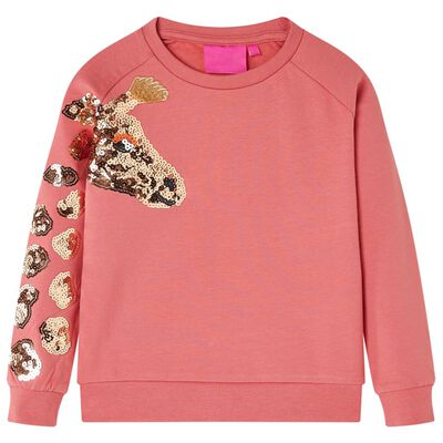 Kinder-Sweatshirt Altrosa 116