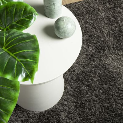 vidaXL Teppich ISTAN Hochflor Glänzend Anthrazit 200x280 cm