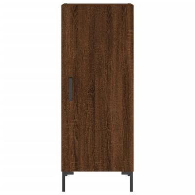 vidaXL Highboard Braun Eichen-Optik 34,5x34x180 cm Holzwerkstoff