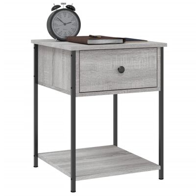 vidaXL Nachttische 2 Stk. Grau Sonoma 44x45x58 cm Holzwerkstoff