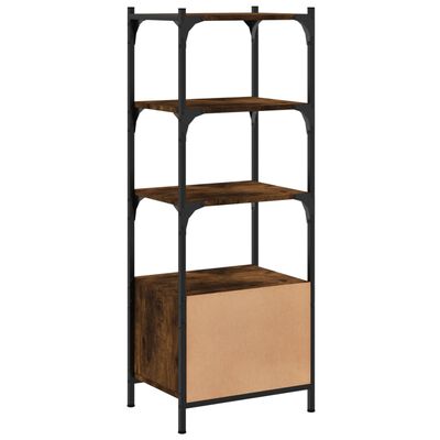 vidaXL Bücherregal 3 Böden Räuchereiche 41x30x109,5 cm Holzwerkstoff