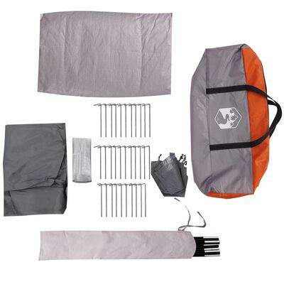 vidaXL Campingzelt A-Form 2 Personen Grau Wasserdicht