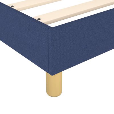 vidaXL Bettgestell Blau 90x190 cm Stoff