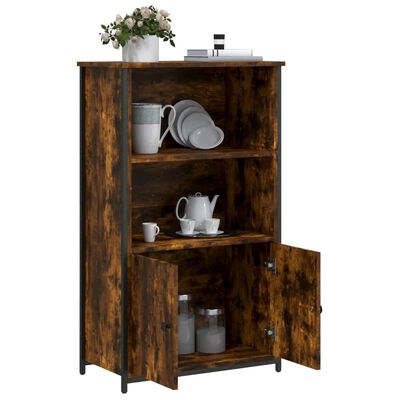 vidaXL Highboard Räuchereiche 62x32x103,5 cm Holzwerkstoff