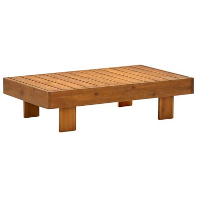 vidaXL 3-tlg. Garten-Lounge-Set mit Cremeweißen Kissen Massivholz