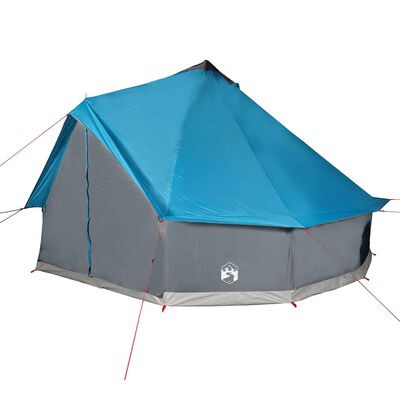 vidaXL Tipi-Familienzelt 8 Personen Blau Wasserdicht