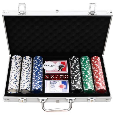 vidaXL Pokerchips-Set 300 Stk. 11,5 g