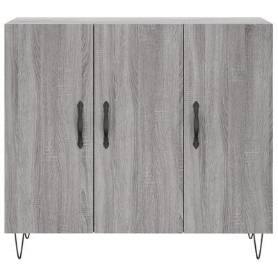 vidaXL Sideboard Grau Sonoma 90x34x80 cm Holzwerkstoff