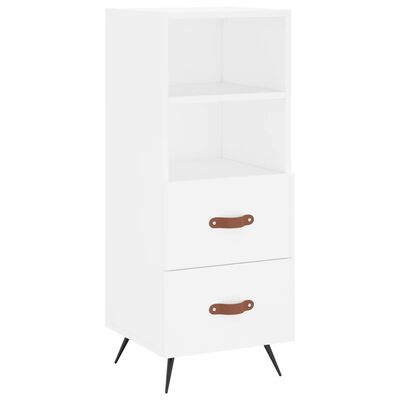 vidaXL Highboard Weiß 34,5x34x180 cm Holzwerkstoff